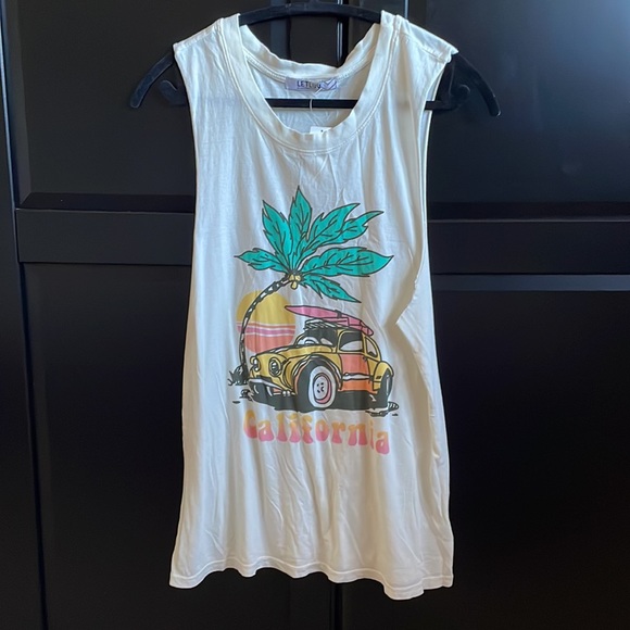 NWT Letluv Anthropologie California Muscle Tee (M) - Picture 6 of 7
